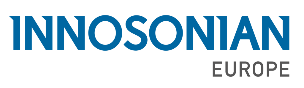 a blue text on a black background